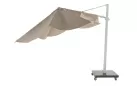 Parasol ogrodowy 300x300 cm ekskluzywny SIESTA PREMIUM noga BIAŁA / poszycie PIASKOWY