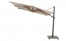 Parasol ogrodowy 300x300 cm ekskluzywny SIESTA PREMIUM noga DREWNO / poszycie PIASKOWY