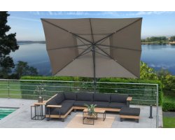 Parasol noga boczna 4x3 m HACIENDA 4so taupe