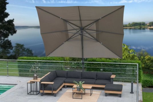 Parasol noga boczna 4x3 m HACIENDA 4so taupe
