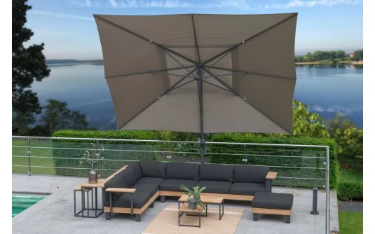 Parasol noga boczna 4x3 m HACIENDA 4so taupe