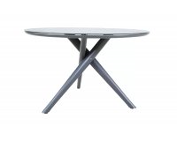 Okrągły stół ogrodowy aluminiowy śr. 120 cm MOJITO ciemnoszary 