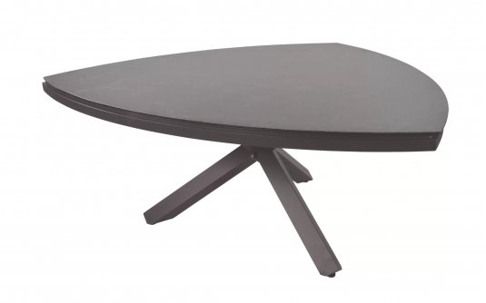 Trójkątny stół 170x170 aluminiowy ciemnoszary MOJITO 