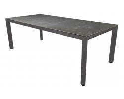 Aluminiowy stół ogrodowy antracytowy z blatem ceramicznym MOJITO 220