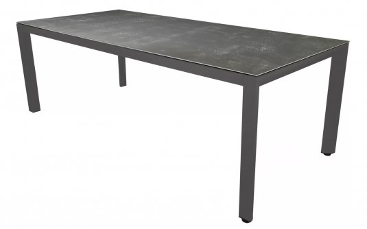 Aluminiowy stół ogrodowy antracytowy z blatem ceramicznym MOJITO 220