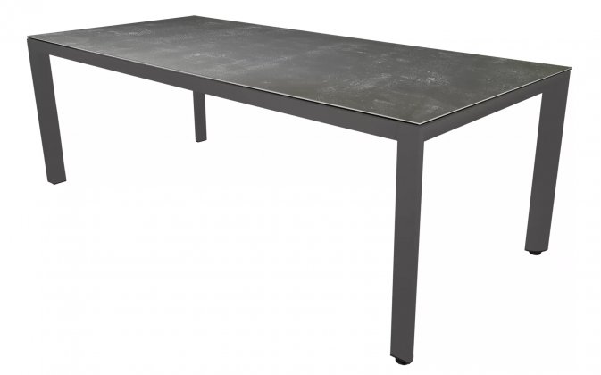 Aluminiowy stół ogrodowy antracytowy z blatem ceramicznym MOJITO 220