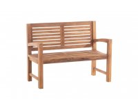 Ławka z drewna teakowego 120 cm HALDEN