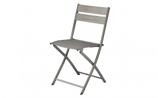 Beżowe krzesło ogrodowe akładane aluminiowe LUCCA Beżowe krzesło ogrodowe akładane aluminiowe LUCCA