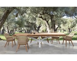 Zestaw z rozkladanym stołem PALMDALE krzesła MADISON 