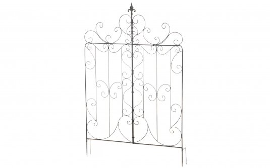 Płotek metalowy retro prowansalski ogrodowy wbijany BRĄZ METALICZNY Mandi