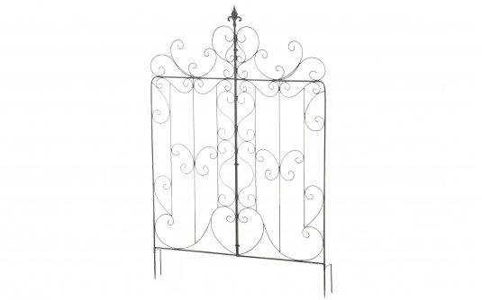 Płotek metalowy retro prowansalski ogrodowy wbijany BRĄZ METALICZNY Mandi