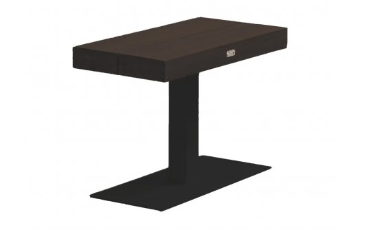 Aluminiowy stolik kawowy 60x30 cm FITZ LIFE ANTRACYT