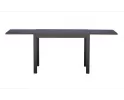 Grafitowe SPALATO stół ogrodowy aluminiowy rozkładany 104–208×75