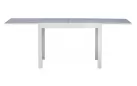 Biały SPALATO stół ogrodowy aluminiowy rozkładany 104–208×75