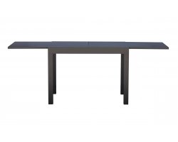 Grafitowe SPALATO stół ogrodowy aluminiowy rozkładany 104–208×75