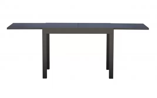Grafitowe SPALATO stół ogrodowy aluminiowy rozkładany 104–208×75
