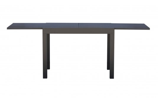Grafitowe SPALATO stół ogrodowy aluminiowy rozkładany 104–208×75