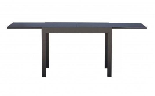 Grafitowe SPALATO stół ogrodowy aluminiowy rozkładany 104–208×75