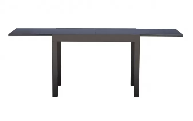 Grafitowe SPALATO stół ogrodowy aluminiowy rozkładany 104–208×75