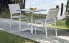 POLA krzesło ogrodowe aluminium i tekstylina 46×59×86 biały