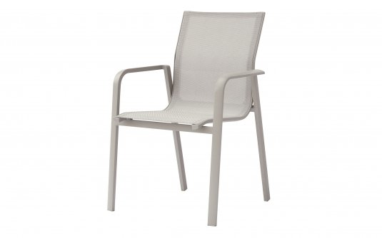 SAMO krzesło ogrodowe aluminium i tekstylina 55×59×86 beżowe