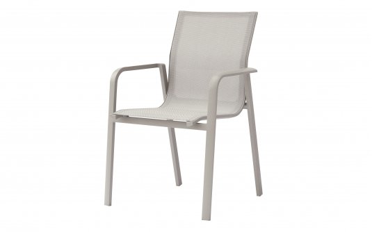 SAMO krzesło ogrodowe aluminium i tekstylina 55×59×86 beżowe