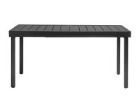 PELLA stół ogrodowy metalowy rozkładany 156–213×95 cm antracytowy dla 8 osób