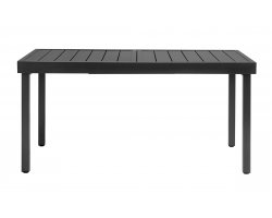 PELLA stół ogrodowy metalowy rozkładany 156–213×95 cm antracytowy dla 8 osób