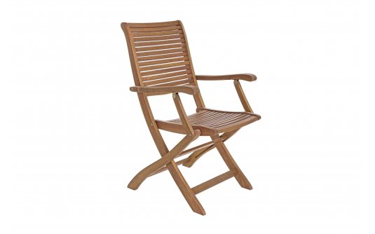 Składany fotel z drewna akacji z podłokietnikami NOEMI bizzotto Składany fotel z drewna akacji z podłokietnikami NOEMI bizzotto