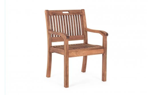 Fotel obiadowy z drewna akacji NOEMI bizzotto Fotel obiadowy z drewna akacji NOEMI bizzotto