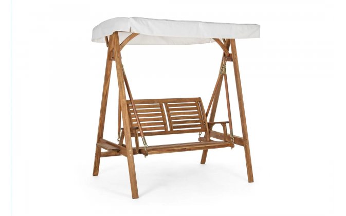 Huśtawka ogrodowa z drewna akacji NOEMI bizzotto