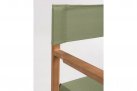 Skłądane krzesło reżyserskie z drewna akacji NOEMI bizzotto siedzenie ZIELONE