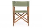 Skłądane krzesło reżyserskie z drewna akacji NOEMI bizzotto siedzenie ZIELONE