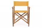Skłądane krzesło reżyserskie z drewna akacji NOEMI bizzotto siedzenie ŻÓŁTE