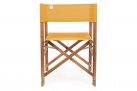 Skłądane krzesło reżyserskie z drewna akacji NOEMI bizzotto siedzenie ŻÓŁTE