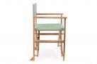 Skłądane krzesło reżyserskie z drewna akacji NOEMI bizzotto siedzenie JASNOZIELONE