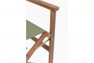 Skłądane krzesło reżyserskie z drewna akacji NOEMI bizzotto siedzenie ZIELONE