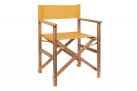 Skłądane krzesło reżyserskie z drewna akacji NOEMI bizzotto siedzenie ŻÓŁTE