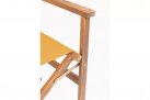 Skłądane krzesło reżyserskie z drewna akacji NOEMI bizzotto siedzenie ŻÓŁTE