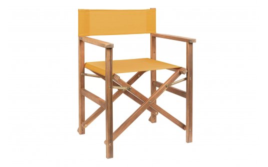 Skłądane krzesło reżyserskie z drewna akacji NOEMI bizzotto siedzenie ŻÓŁTE Skłądane krzesło reżyserskie z drewna akacji NOEMI bizzotto siedzenie ŻÓŁTE