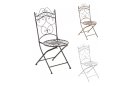 Krzesło składane metalowe metaliczny prowansalskie IRESA