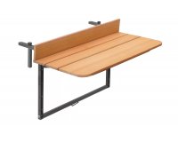 Skłądany stolik na barierkę balkonową LOOK szreokość 80 lub 120 cm