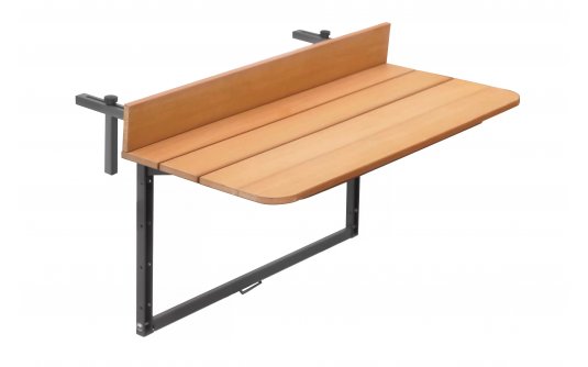 Skłądany stolik na barierkę balkonową LOOK szreokość 80 lub 120 cm