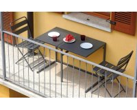 Składany zestaw kawowy na balkon BALCO ciemnoszary