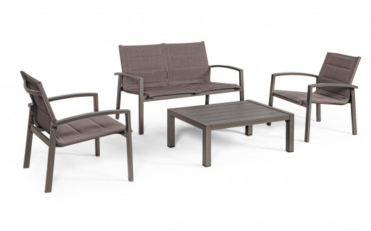 ały komplet kawowy na balkon taras aluminiowy LAIKEN bizzotto