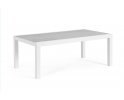 Stolik kawowy aluminium biały z blatem ceramicznym KLEDI bizzotto
