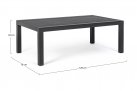 Stolik kawowy aluminium antracyt z blatem ceramicznym KLEDI bizzotto