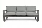 Sofa wypoczynkowa szara z aluminium do ogrodu MERRIGAN bizzotto