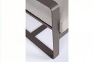 Sofa wypoczynkowa 2-osobowa brązowa z aluminium do ogrodu MERRIGAN bizzotto