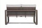Sofa wypoczynkowa 2-osobowa brązowa z aluminium do ogrodu MERRIGAN bizzotto